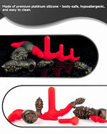 Perkin Silicone Anal Plug Dildo -Hard Core Soft Shell Combination Butt Plugs Design | Prostate Stimulator Anal Toy for Men Huge Expander (P1001-AP-XS)