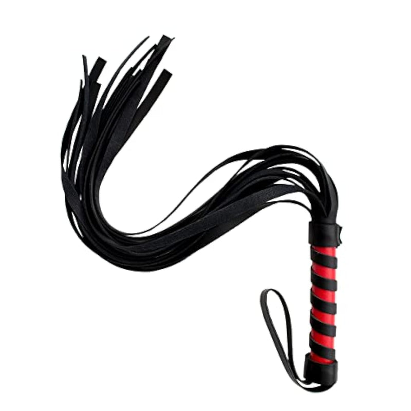 Black Sex Whip For Bedroom Play, Bdsm Flogger For Couples, Dominatrix Bdsm Whip Sexy Accessories