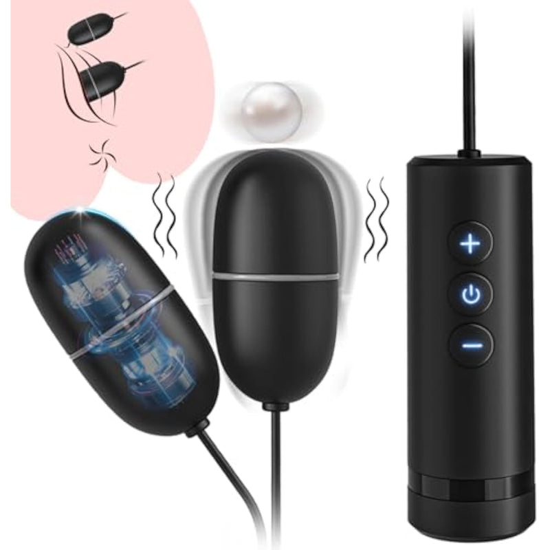 Bullet Vibrator Women Sex Toys, Mini Vibrators With 7 Vibration Modes, Double Egg Massager Female G-Spot Clitoral Nipple Stimulation Couple Sex Toy, Vibrator With Remote Usb Charging Adult Toys