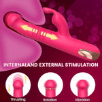 Vibrator Thrusting Dildo For Women - 3 In 1 Rabbit Vibrators Dildos With 10 Vibration Modes, G Spot Vibrator Female Sex Toys Adult Toy For Womens Or Couples Sex Toys