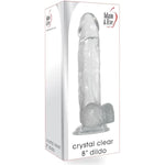 Crystal Clear 8 Inch Dildo, Realistic Dildo With Suction Cup, Lifelike Soft Texture, Waterproof, Easy To Clean Fake Penis, Adult Sex Toys For Women, Men, Anal & Couples, Clear 8 In