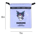 SANRIO Kuromi Travel Activity Kit for Kids with Drawstring Bag Bundle