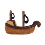 Thrilling Pirate Boat Plush Stuffed Animals For Kids, Soft Cute Plush Toys For Baby Girl And Boy, Fluffy Thrilling Pirate Boat Brown 11.5 Inches