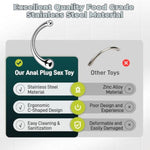 Prostate Massager Dildo Stainless Steel Wand G-Spot Anal Toy Plug Stimulate Sex Toys Adult Fetish Sm Games For Couple