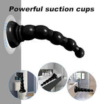 6.5Inch Anal Bead Butt Plug - Anus Dilator Masturbator Adult Sex Toys with 5 Bead Flexible Anal Plug Dilator Vaginal Prostate Massage Stimulation for Men Women Couples Anal Sex Toys