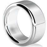 Male Penis Ring Small Cock Rings Strong Thicker Glan Head Premium Stainless Men Adult Sex Toys (2.4Cm), Silver