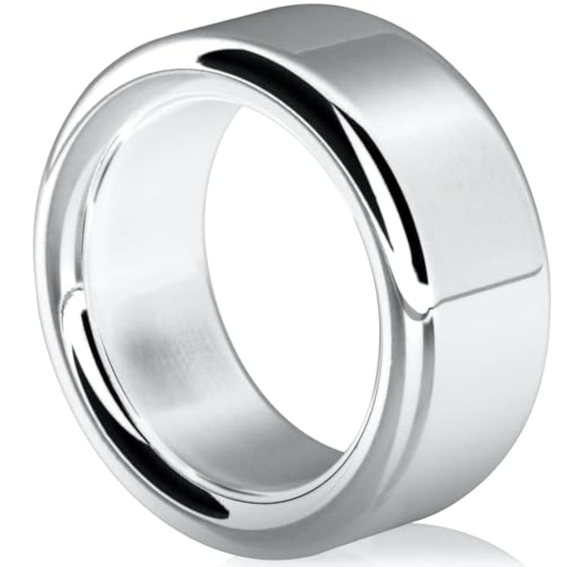 Male Penis Ring Small Cock Rings Strong Thicker Glan Head Premium Stainless Men Adult Sex Toys (2.4Cm), Silver
