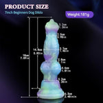 Small Dog Dildo For Beginner, 7Inch Realistic Thin Monster Dildos With Knot And Suction Cup, Fantasy Silicone Fake Penis Adult Anal Sex Toy For Women G Spot And Men Gay Strap On Play
