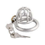 Men'S Chastity Device Stainless Steel Virginity Lock Short Male Chasity Device For Men Penis J1855 55Mm