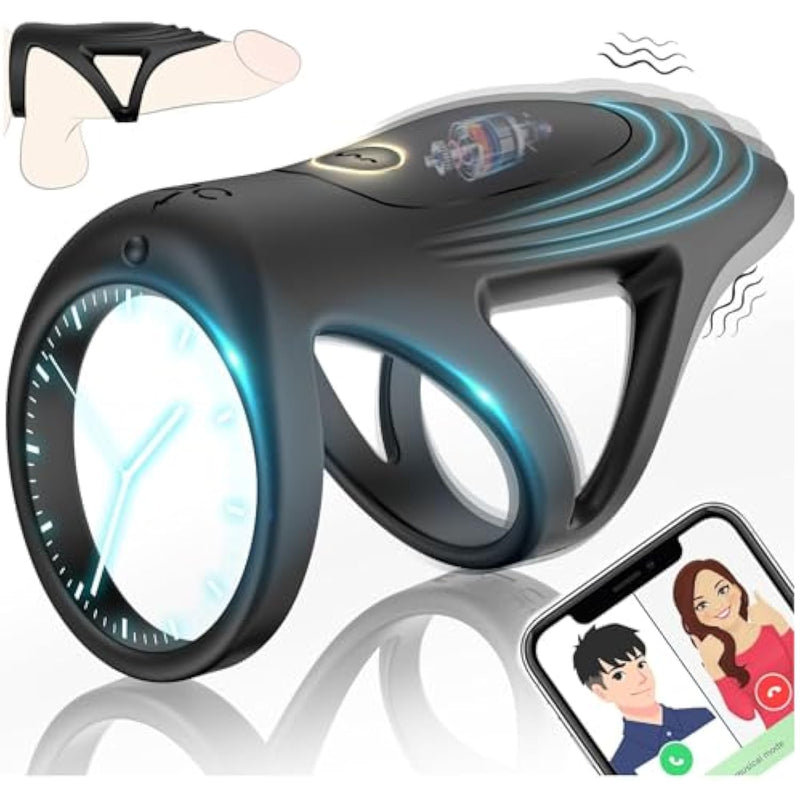 Vibrating Cock Ring Penis Sleeve, Couples Adult Sex Toys For Men Women, Pleasure Penis Ring Male Penis Vibrator Extender For Testicles G Spot Stimulation, Couple Sex Toy Erection Sex