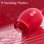 Vibrator Rose Sex Toys For Women - Adult Toys Women Sex Toys With 18 Sucking Thrusting Modes, Upgraded Rose Sucking Vibrators Dildo G Spot Clitoral Stimulator Adult Sex Toys & Games For Women Couples