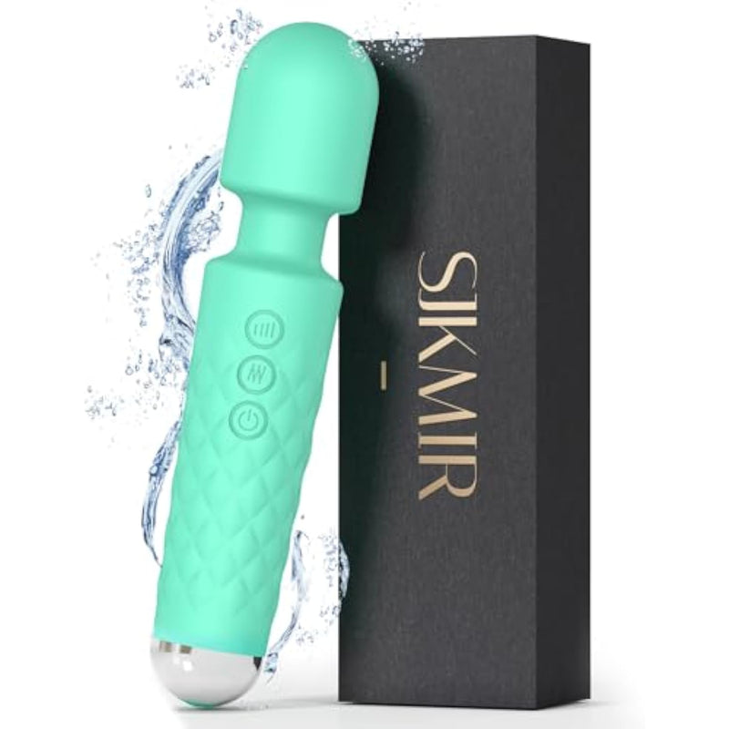 Viboators Toys, Vibrateirs For Women Today Adult Vibrator Wand Sex Toyswith Strong Vibrator With Waterproof & 20 Patterns & 8 Intensity, Wand Massager For Her Pleasure (Mint)