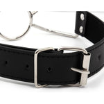 Sex Bondage Bdsm Toys O-Ring Mouth Gag, Sm Enthusiasts Adult Toy Adjustable Leather Bondaged Restraints(S)