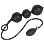 Silicone Wearable Inflatable Anal Beads, Prostate Massager with Safe Pull Ring