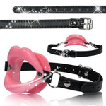 Adjustable Silicone Ball Gag for BDSM Bondage and Adult Play - Pink