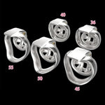 Metal Chastity Cage Male Chastity Devices Lock Design Metal Penis Cage Stainless Steel Cock Cage Bdsm Toys For Couples Sex (40Mm)
