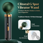 Vibrator Wand, Sex Toys For Pleasure, Clitoral G Spot Dildo Wand Massager Vibrator With 10 Vibration Modes, Quiet & Waterproof Vibrating Wand For Her Pleasure