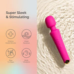 Vibrator Wand Sex Toys [Clit Stimulator Vibrators] - Hot Pink And Bullet Hum Massager - [Mini Vibrator Sex Toy] | Sex Toys For All | Clitoris Vibrator | Personal Massager | G Spot Vibrator | F