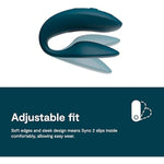 Sync 2 Couples Vibrator | Wearable Remote Control Vibrating Adult Sex Toy | App Controlled G Spot & Clitoral Stimulator | Dual Stimulation With 10 Speeds | Waterproof & Rechargeable | Green