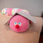 35.4 Inch Caterpillar Stuffed Animals Colorful Plush Toys Hugging Pillow Jumbo Soft Plushies Doll (Pink)