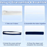 Sex Pillow Sex Furniture Bdsm Bondage Sex Toys With Handcuffs Ankle Cuffs Foam Position Support Cushion Long Round Cylinder Body Pillow For Couples Men Women