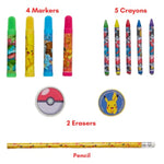 Pokemon Kids Coloring Art and Sticker Set, 30 Pcs. & Craft Supplies with Pencil Case