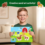 Animal Friends Sand Art Kit for Preschool Crafts and Montessori Activities