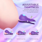 Nipple Toys Female Clit Clamp - 2In1 Electric Breast Clitoral Sex Toy Bdsm Vibrators With 10 Vibrating Mode Adult Toy Sexual Massager Game For Woman And Couple Pleasure,Wireless Remote Control
