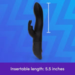 Girthy Rabbit Vibrator For Women | Silicone Vibrating Dildo G Spot Personal Massager | 7 Powerful Vibration Modes | Rechargeable Clitoral Stimulator | Adult Sex Toys & Games For Couples