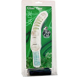 Curved Glass GSpot Dildo with Lube, 10 Inch Length and 4.5 Inch Girth, 1.5 Inch Diameter, Includes 1Oz Lubricant and Storage Bag