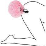 Butt Plug With Pink Tail For Cosplay, Sex Aanl Toys For Women Men Couple & Beginner (Bunny)