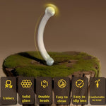 Double Ended Glass Dildos-7.87 Inch G-Spot Prostate Massager Anal Plug Toys With Different Size Ends Double Buttplug Training Men Women And Couples Fetish Masturbator Sex Toys