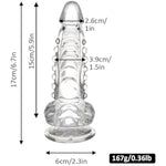 Dragon Dildo,6.7 Inch Clear Dildo With Suction Cup For Hand-Free Play,Fantasy Dildo Adult Toys For Beginner Women And Couple