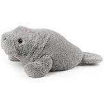 Manatee Stuffed Animals, Microwavable Stuffed Animal Adorable Fluffy Manatee Plush For Warmth Comfort, Heatable Coolable Lavender Scent Toy, Cute Soft Plushie Gift For Kids Adult & Children Boys Girls