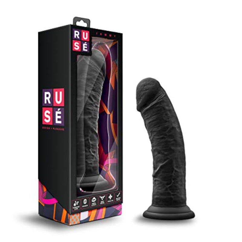 Blush Ruse Jammy 8 Silicone Dildo: Ultrasilk Realistic Girthy Cock for Anal Vaginal Pegging Play