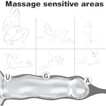 Cute Dildo Clear 6.7" Beginner Dildo With Strong Suction Cup Hand Free Play Flexible Soft Dong, Vaginal And Anal Stimulation Adult Sex G-Spot Dildos Toys For Adult- Transparent