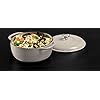 6 Quart Enameled Cast Iron Dutch Oven with Lid – Dual Handles – Oven Safe up to 500° F or on Stovetop - Use to Marinate, Cook, Bake, Refrigerate and Serve – Oyster White