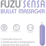 Sensa Skin Activated Vibrating Massager For Women - Waterproof And Rechargeable Bullet Massager Pastel Purple, Handheld Travel Pocket Eco Packaging