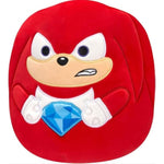2025 Original 8 Inch Sonic The Hedgehog Squad Plush - Collectible Soft & Squishy Mini Stuffed Animal Toy - Add To Your Squad - Gift For Kids, Girls & Boys (Knuckles)