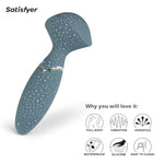 Mini Wand-Er Vibrator Sex Toy | Adult Toys For Women | Wand Vibrator In Travel Size | Vibrating Sexual Pleasure Device | Stimulation Vibrators | Woman Sextoy (Gray)