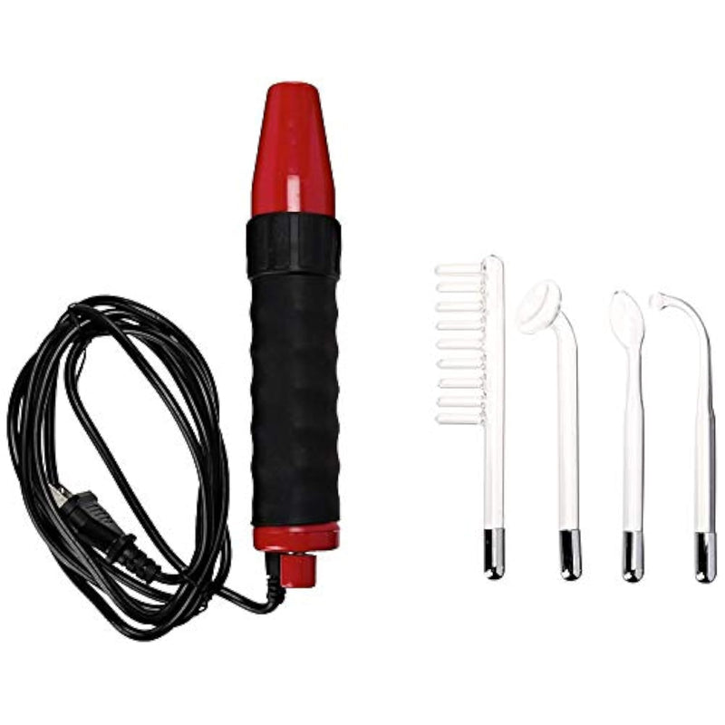 Neon Wand, Red Handle, Red Attachments, Us Plug
