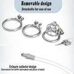 Stainless Steel Male Penis Chastity Device Tease Cock Cage Locked Penis Exercise Bdsm Bondage Fetish Sex Toy For Men, 40Mm, Silver