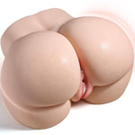 20.9Lb Male Masturbator Sex Doll Pocket Pussies, Life Size Big Ass Jelly Soft Torso With 3D Vagina & Anal Channels,Perky Butt, Body-Safe Material Discreet Packaging Adult Anal Toy Men Sex Toys