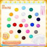 600 Pcs Air Dry Clay Kit, Multi-Color Ultra-Light Modeling Clay with Sculpting Tool