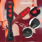 Spanking Paddle Bdsm: 12.8 Inch Sex Paddle Leather And 59-Inch Sex Blindfold Mask, Sm Fetish Accessories For Role Play (2)