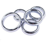 Stainless Steel Male Trainer Penis Cock Ring 0.787 Inch Thick Metal Cock Penis Ring For Enhance Male Long-Lasting Erection Ability Sex Toy Inside Diameter 1.73 Inch