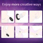Vibrating Cock Ring, 2 Motors 10 Vibrations With Silicone Penis Sleeve, Penis Ring Vibrator Couples Sex Toys For Men Women, Pleasure Cockring For Male Erection Adult Couple Sex Toy & Games
