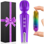 Vibrator Wand & Bullet Vibrators Set, Women Sex Toys Dildo With 20 Patterns & 8 Speeds, Mini G Spot Vibrator With 10 Vibrations, Waterproof Wand Massager Adult Sex Toys & Games For Female And Couples