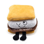 S'Mores Plushie - I Love You S'More Cute Smores Plush, Gift For Chocolate Lovers, Food Plush Toy For Gifting