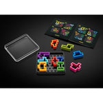 SmartGames IQ Deluxe: Square - The New IQ Series for Ages 14 - Adult with 120 Challenges Featuring a Larger Display and Travel Case